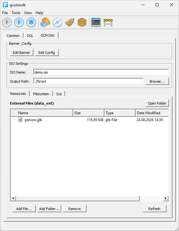 GCM Disc tab